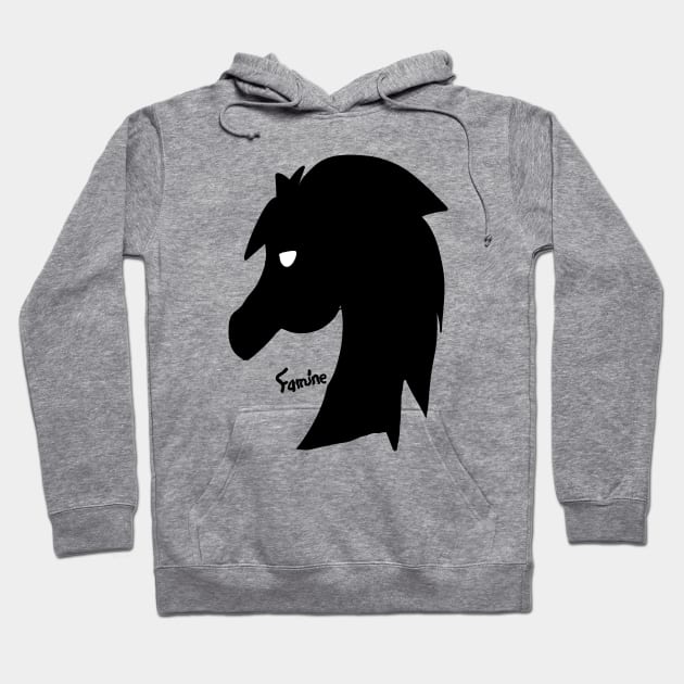 Black Horse emblem (Famine) Hoodie by VixenwithStripes